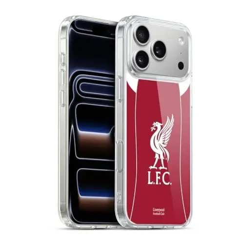 Head Case Designs Resmi Lisanslı Liverpool Futbol Kulübü İç Saha 2025/26 Forma Jel Kılıf [Askeri Sınıf Koruma] Apple iPhone 17 Pro Max ile Uyumlu - 4