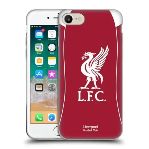 Head Case Designs Officially Licensed Liverpool Football Club Home 2025/26 Kit Gel Case [Military Grade Protection] Compatible with Apple iPhone 7/8 / SE 2020 & 2022 