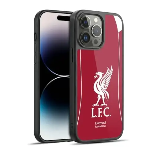 Head Case Designs Officially Licensed Liverpool Football Club Home 2025/26 Kit Gel Armor Case [Military Grade Drop Protection] Compatible with Apple iPhone 14 Pro Max 