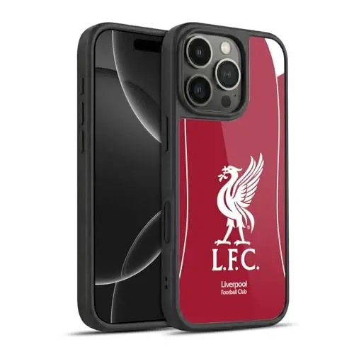 Head Case Designs Officially Licensed Liverpool Football Club Home 2025/26 Kit Gel Armour Case [Military Grade Protection] Compatible with Apple iPhone 16 Pro 