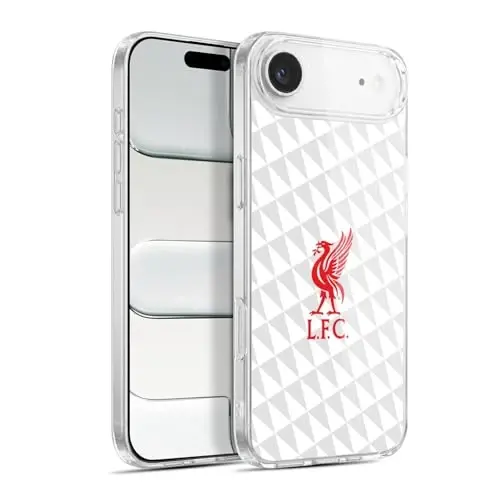 Head Case Designs Officially Licensed Liverpool Football Club Red On White Kit Liver Bird Gel Case [Military Grade Protection] Compatible with Apple iPhone 17 Air 