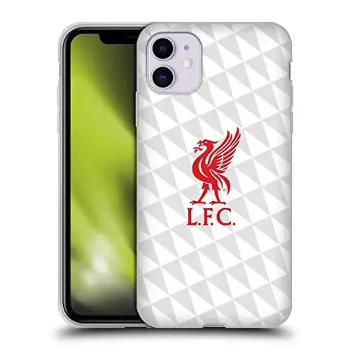 Head Case Designs Officially Licensed Liverpool Football Club Red On White Kit Liver Bird Gel Case [Military Grade Protection] Compatible with Apple iPhone 11 - HEAD CASE DESIGNS