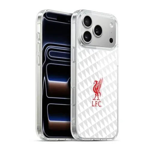 Head Case Designs Officially Licensed Liverpool Football Club Red On White Kit Liver Bird Gel Case [Military Grade Protection] Compatible with Apple iPhone 17 Pro Max and Compatible with MagSafe - 1