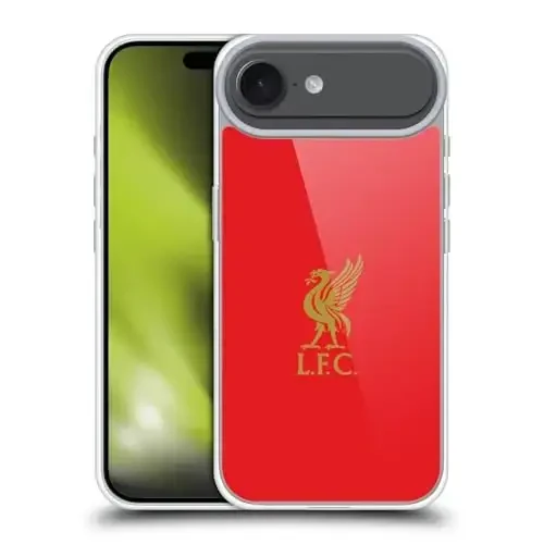 Head Case Designs Officially Licensed Liverpool Football Club Gold Logo On Red Liver Bird Gel Case [Military Grade Protection] Compatible with Apple iPhone 17 Air - 4
