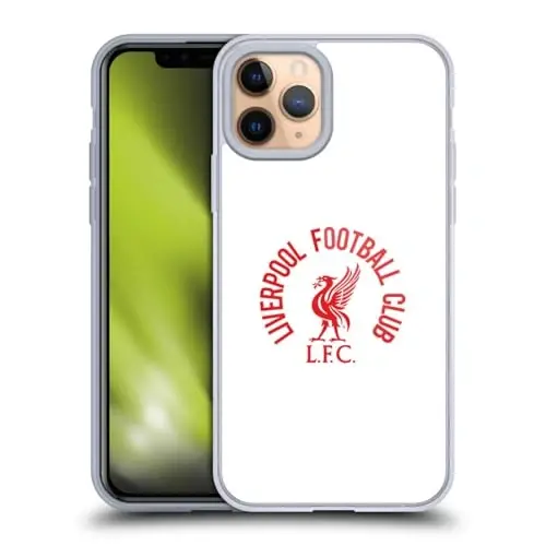Head Case Designs Officially Licensed Liverpool Football Club Red LFC On White Liver Bird Gel Case [Military Grade Protection] Compatible with Apple iPhone 11 Pro and Compatible with MagSafe 