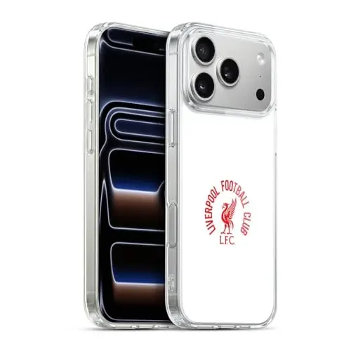 Head Case Designs Officially Licensed Liverpool Football Club Red LFC On White Liver Bird Gel Case [Military Grade Protection] Compatible with Apple iPhone 17 Pro Max and Compatible with MagSafe - 1