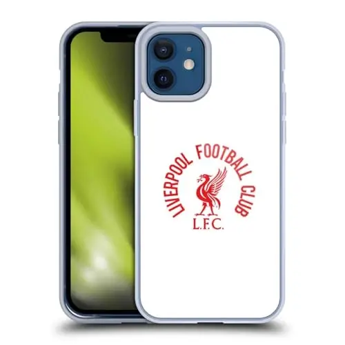 Head Case Designs Officially Licensed Liverpool Football Club Red LFC On White Liver Bird Gel Case [Military Grade Protection] Compatible with Apple iPhone 12 / iPhone 12 and Compatible with MagSafe - HEAD CASE DESIGNS