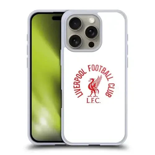 Head Case Designs Officially Licensed Liverpool Football Club Red LFC On White Liver Bird Gel Case [Military Grade Protection] Compatible with Apple iPhone 16 Pro and Compatible with MagSafe - HEAD CASE DESIGNS