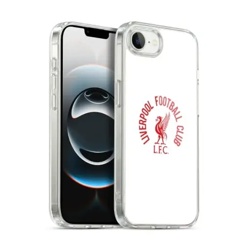 Head Case Designs Officially Licensed Liverpool Football Club Red LFC On White Liver Bird Gel Case [Military Grade] Compatible with Apple iPhone 16e / iPhone 17e and Compatible with MagSafe - 1