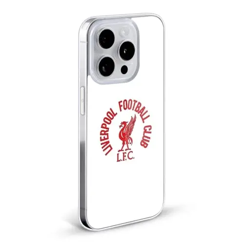 Head Case Designs Officially Licensed Liverpool Football Club Red LFC On Black Liver Bird Gel Case [Military Grade Protection] Compatible with Apple iPhone 17 Air - 5