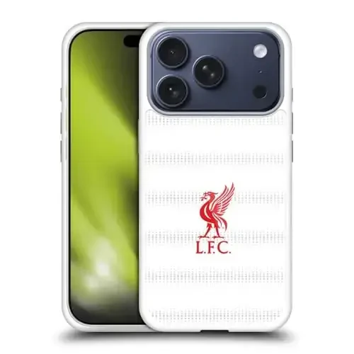 Head Case Designs Officially Licensed Liverpool Football Club Red Logo and Pattern Liver Bird Gel Case [Military Grade Protection] Compatible with Apple iPhone 17 Pro - 9