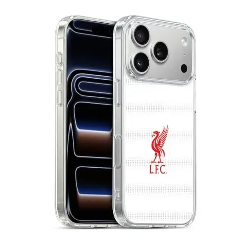 Head Case Designs Officially Licensed Liverpool Football Club Red Logo and Pattern Liver Bird Gel Case [Military Grade Protection] Compatible with Apple iPhone 17 Pro - HEAD CASE DESIGNS