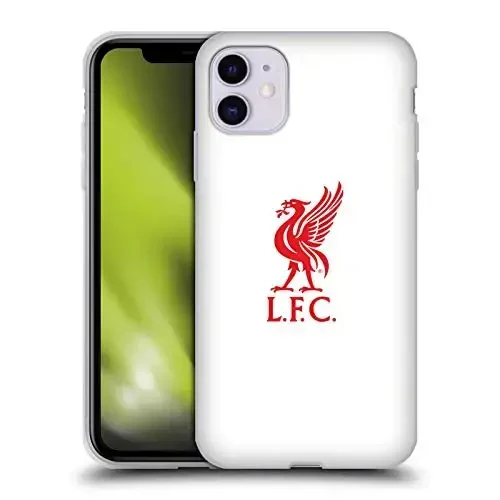 Head Case Designs Officially Licensed Liverpool Football Club Red Logo On White Liver Bird Gel Case [Military Grade Protection] Compatible with Apple iPhone 11 