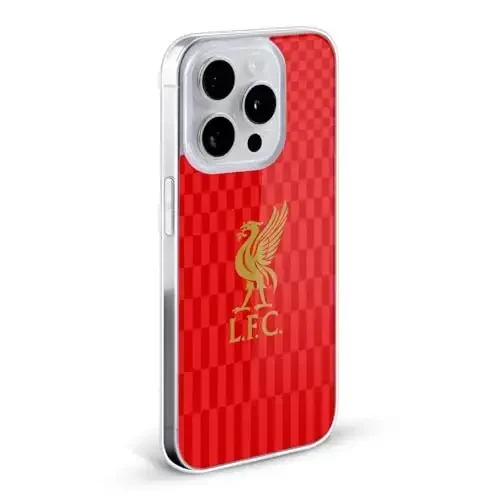 Head Case Designs Officially Licensed Liverpool Football Club Gold On Red Kit Liver Bird Gel Case [Military Grade Protection] Compatible with Apple iPhone 16 Pro Max and Compatible with MagSafe - HEAD CASE DESIGNS (1)