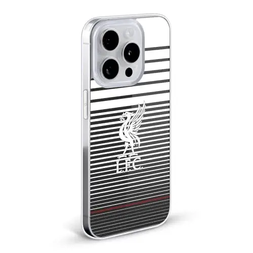 Head Case Designs Liverpool Football Club White On Black Kit Liver Bird Gel Case [Military Grade] Compatible with Apple iPhone 12/iPhone 12 Pro and Compatible with MagSafe - 2