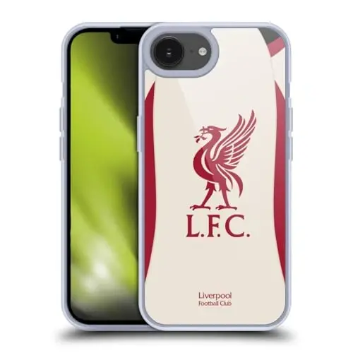 Head Case Designs Officially Licensed Liverpool Football Club Away 2025/26 Kit Gel Case [Military Grade Protection] Compatible with Apple iPhone 16e - 1