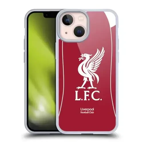 Head Case Designs Officially Licensed Liverpool Football Club Home 2025/26 Kit Gel Case [Military Grade Protection] Compatible with Apple iPhone 13 Mini 