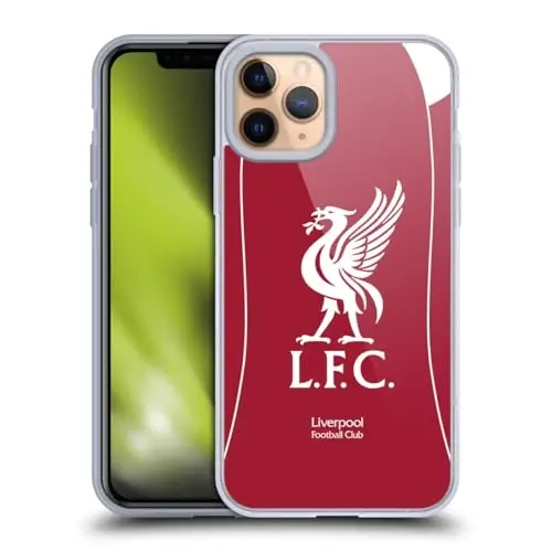 Head Case Tasarımları Resmi Lisanslı Liverpool Futbol Kulübü İç Saha 2025/26 Forması Jel Kılıf [Askeri Sınıf Koruma] Apple iPhone 11 Pro ile Uyumlu 
