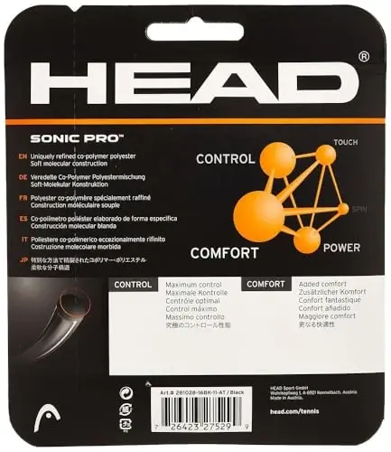 HEAD Sonic Pro Monofilament Tennis Racket String 12m Set - 2