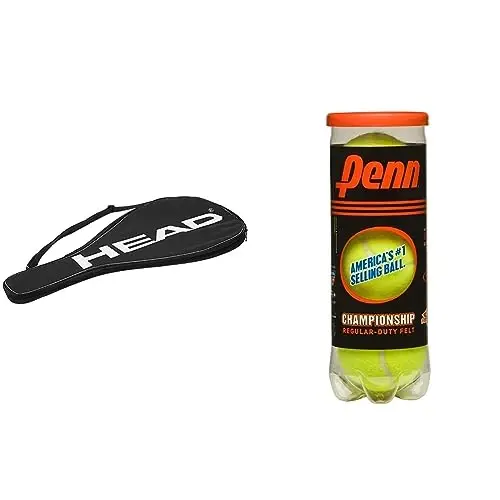 HEAD Tennis Racquet Cover Bag - Lightweight Padded Racket Carrying Bag w/Adjustable Shoulder Strap 