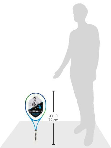 HEAD Ti. Conquest Tenis Raketi - Önceden Gerilmiş Hafif Denge 27 inç Raketi - 4 3/8 inç Kulp, Mavi - 3