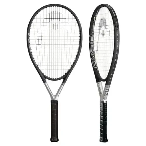 HEAD Ti S6 Tennis Racket - Pre-Strung Head Heavy Balance 27.75 Inch Adult Racquet - 4 1/4 In Grip - HEAD (1)