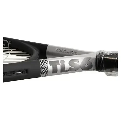 HEAD Ti S6 Tennis Racket - Pre-Strung Head Heavy Balance 27.75 Inch Adult Racquet - 4 1/4 In Grip - 5