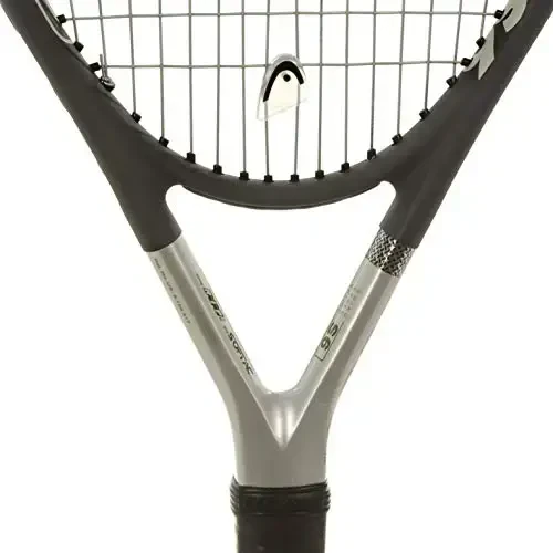 Head Ti S6 Tennis Racket Pre-Strung Head Heavy Balance 27.75 Inch Racquet - 4 1/2 in Grip - 3