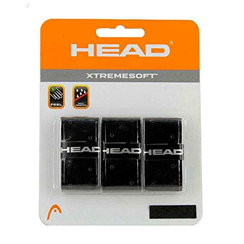 Head Xtreme Soft Racquet Overgrip Tennis Racket Grip Tape 3 Pack Black, White, Pack US - 2