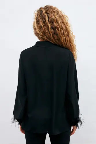 Headline Accesorized Shirt - Black-BLACK - 8