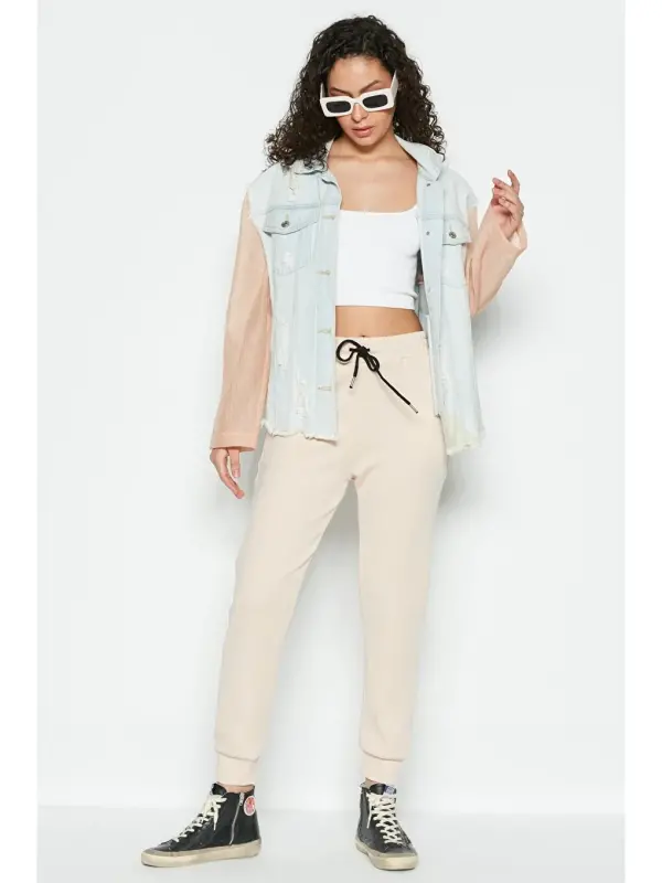 Headline Tracksuit Bottoms 803 Cream-Ecru - 2