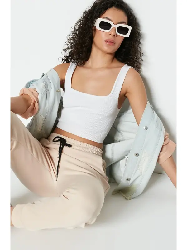 Headline Tracksuit Bottoms 803 Cream-Ecru - 3