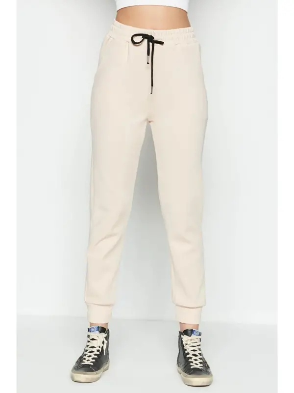 Headline Tracksuit Bottoms 803 Cream-Ecru - 4