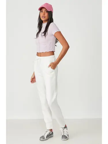 Headline Tracksuit Bottoms 803 Ecru-Ecru - 1