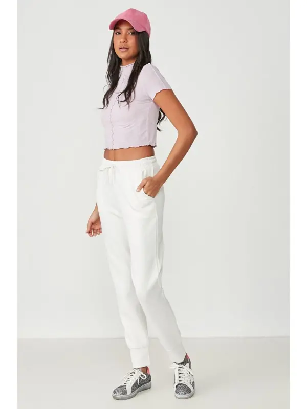 Headline Tracksuit Bottoms 803 Ecru-Ecru - 1