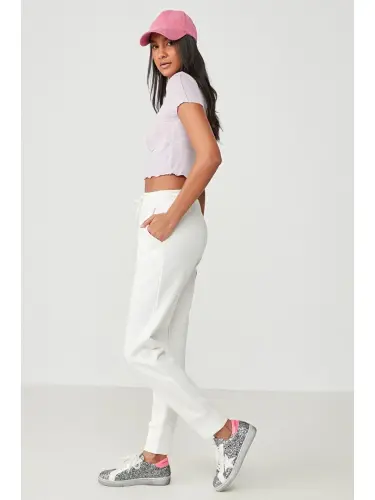 Headline Tracksuit Bottoms 803 Ecru-Ecru - 2