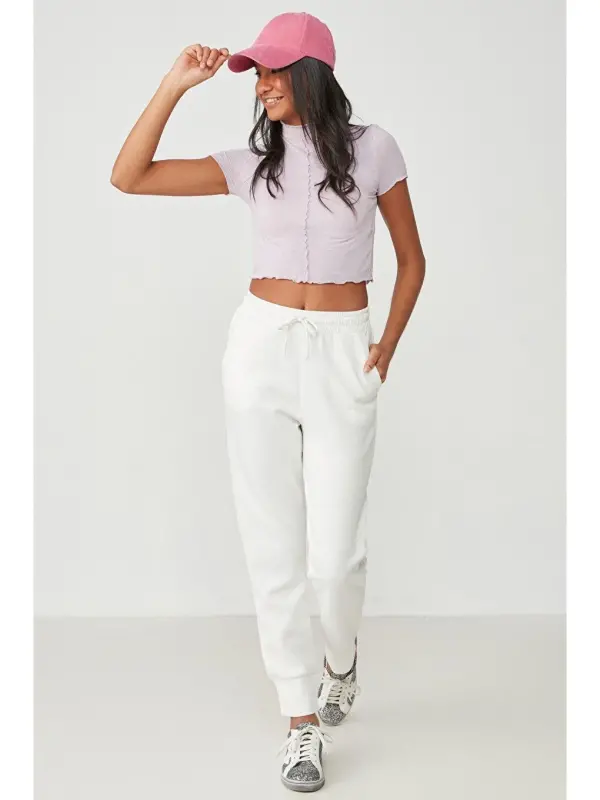 Headline Tracksuit Bottoms 803 Ecru-Ecru - 3