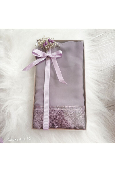 Headscarf, embroidered shawl, religious ceremony covering, hajj and umrah clothing - 2