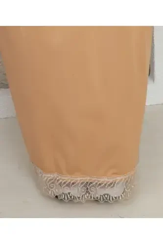 HEADSCARF HIJAB PRAYER DRESS - Cream - 6