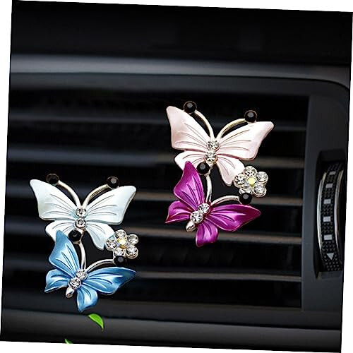 HEALLILY 2pcs Car Air Vent Scent Clip Portable Humidifier Car Vent Diffuser Humidifiers with Essential Oils Diffusers for Essential Oils Mini Humidifier Perfume Inside The Car Decorations - 4