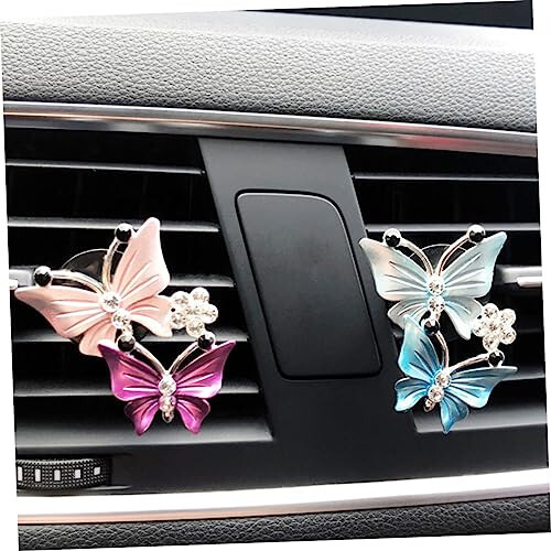 HEALLILY 2pcs Car Air Vent Scent Clip Portable Humidifier Car Vent Diffuser Humidifiers with Essential Oils Diffusers for Essential Oils Mini Humidifier Perfume Inside The Car Decorations - 5