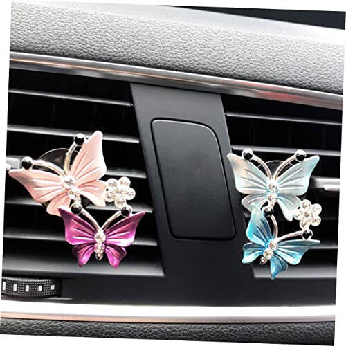 HEALLILY 2pcs Car Perfume Clip Perfume Mini Essential Oil Perfume Car Interior Perfume Small Humidifier Plant Small Humidifiers Air Diffuser Car Air Vent Perfume Aromatherapy Air Outlet - 5