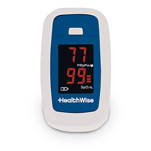 HealthWise Pulse Oximeter | Blood Oxygen Saturation | Complete System Monitor Lanyard and Batteries | Portable Spot-Check Monitoring | Blood Oxygen Saturation (SPO2) and Pulse Rate (BPM) - 9