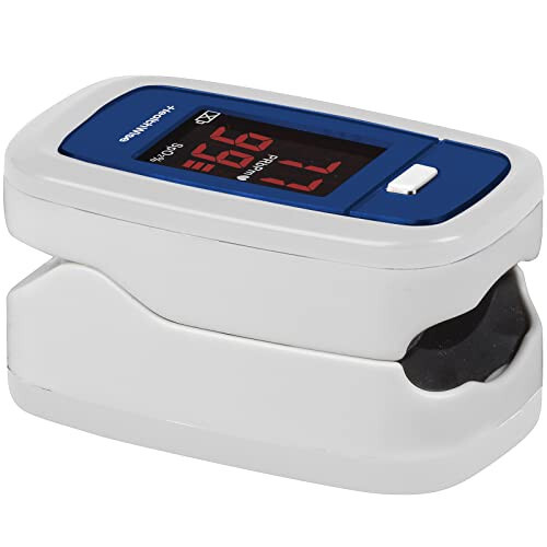 HealthWise Pulse Oximeter | Blood Oxygen Saturation | Complete System Monitor Lanyard and Batteries | Portable Spot-Check Monitoring | Blood Oxygen Saturation (SPO2) and Pulse Rate (BPM) - 10