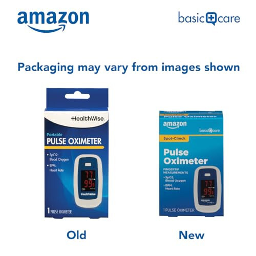 HealthWise Pulse Oximeter | Blood Oxygen Saturation | Complete System Monitor Lanyard and Batteries | Portable Spot-Check Monitoring | Blood Oxygen Saturation (SPO2) and Pulse Rate (BPM) - 2