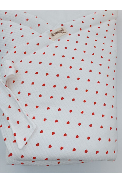 Heart Baby Blanket 100% Cotton Natural Organic Baby Sleeping Swaddle Hospital Discharge Newborn - 13