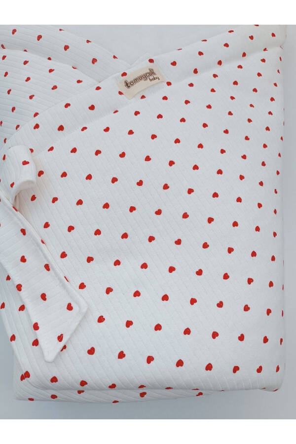 Heart Baby Blanket 100% Cotton Natural Organic Baby Sleeping Swaddle Hospital Discharge Newborn - 13