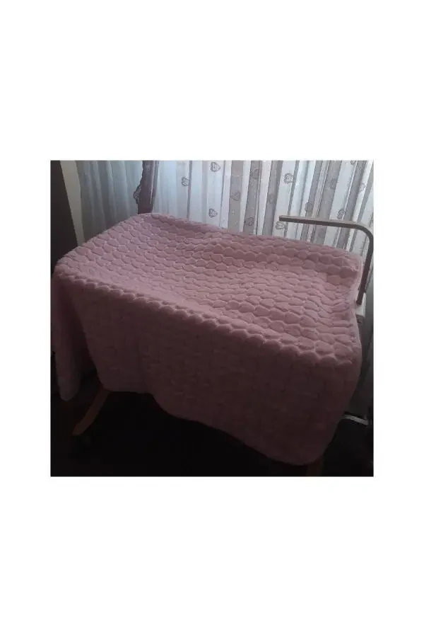 Heart Pattern Baby Blanket - 1