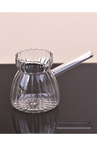 Heat-Resistant Glass Coffee Pot with Strip - 8