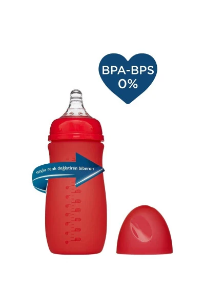 Heat-Sensitive Color Changing Baby Bottle 260ml 52302 - BEBEDOR